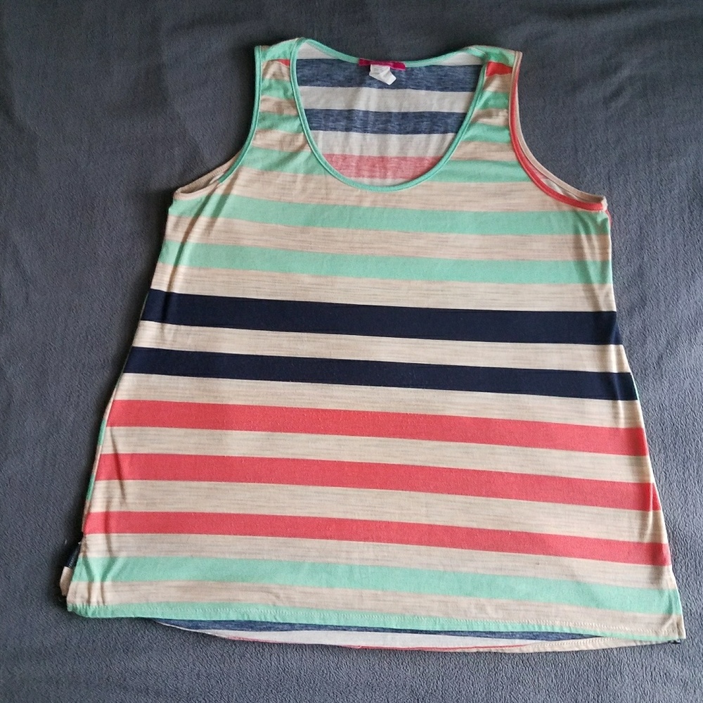 Striped sleeveless top
